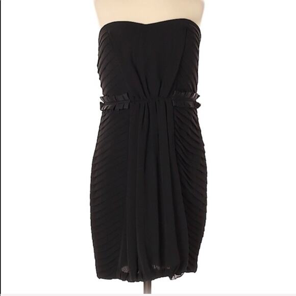 BCBGeneration Black Multi Pleat Dress - Picture 3 of 9